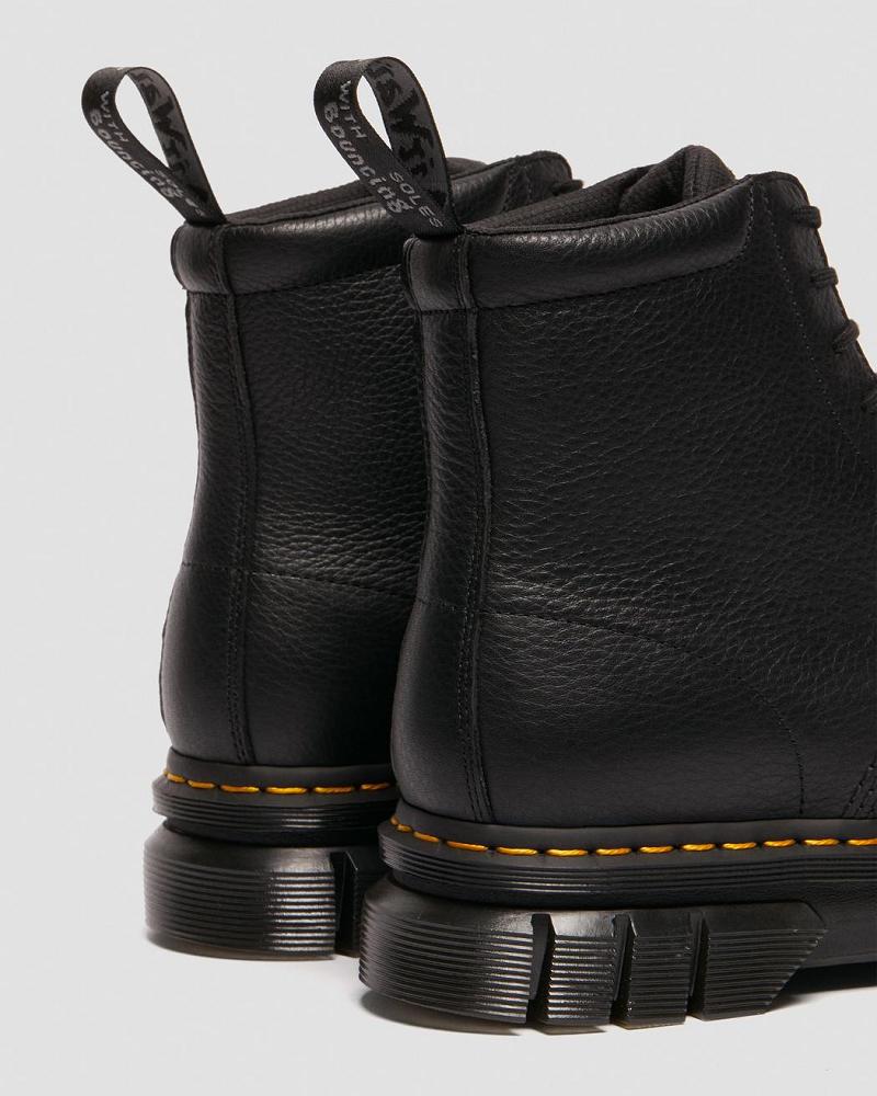 Dr Martens Rikard Lunar Leren Platform Laarzen Dames Zwart | NL 530EBC